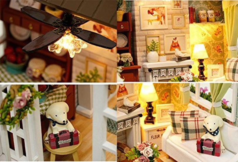 Кукольный домик ручной работы набор миниатюрный американский стиль HAPPY TIMES (t-ФРИК)