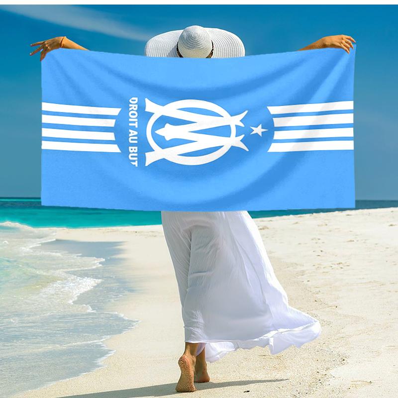 1pc Marseille Beach Towel, Comfortable and Thick, and Swimming/Bath/Picnic/Camping Towel, Suitable for Seaside Beaches