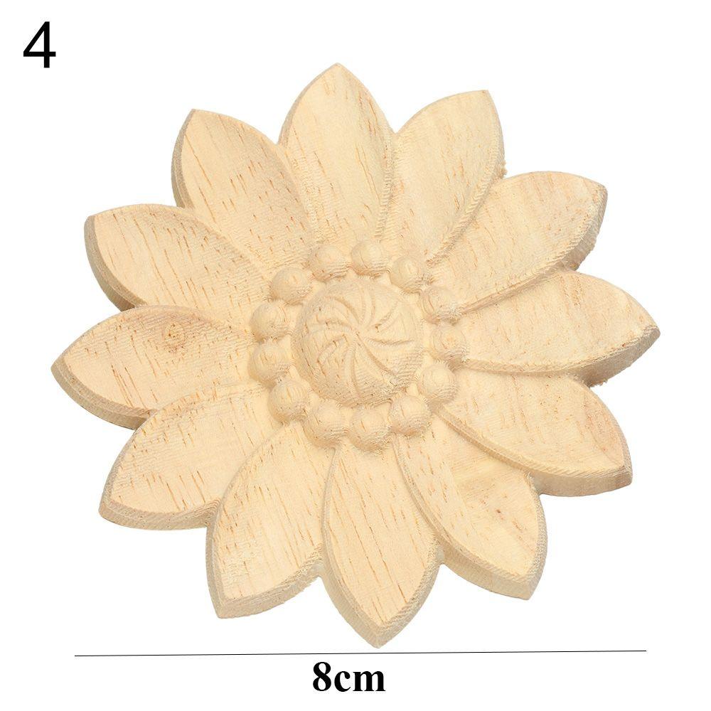 Украшение двери деревянные фигурки ремесла резьба по дереву декоративная деревянная резная угловая аппликация рамка