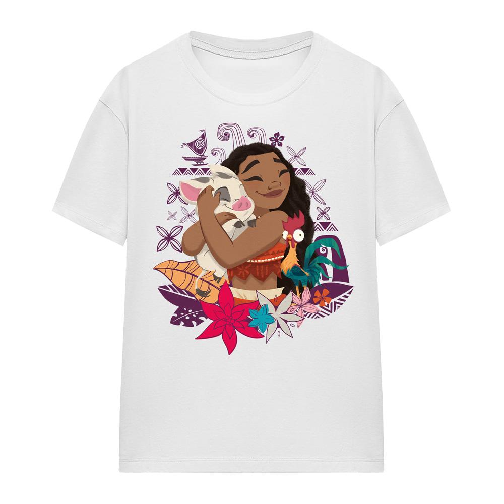 Moana Womens/Ladies Love Pua & Hei Hei T-Shirt