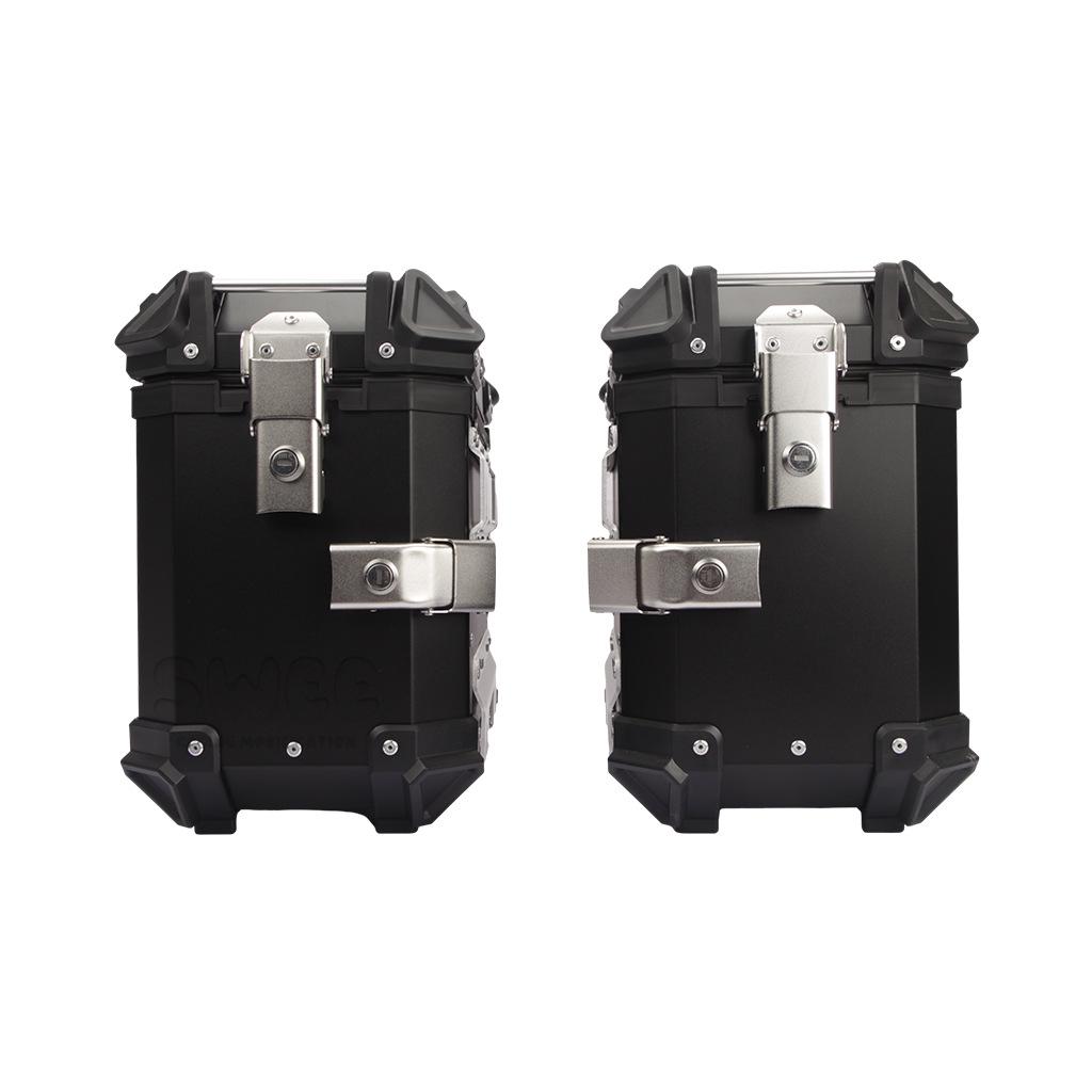 Универсальные мотоциклетные алюминиевые боковые кофры – Водонепроницаемые, Противоударные, Быстросъемные (18 л/28 л/35 л)