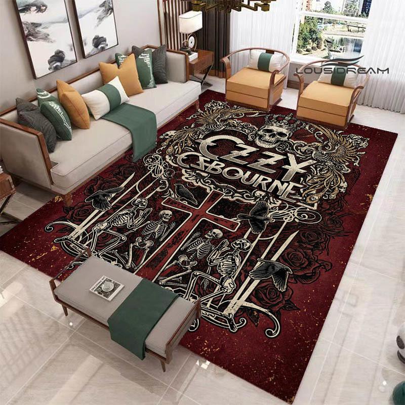 Ozzy osbourne printed carpet Living room bedroom non-slip carpets Yoga mat door mat Outdoor carpet kawaii rug birthday gift