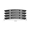 4PCS Sticker Accessories for Hyundai Accent I30 IX35 I20 I10 I40 Tucson Kona Sonata Elantra Genesis Car Wheels Rims Racing Badge ZZ32