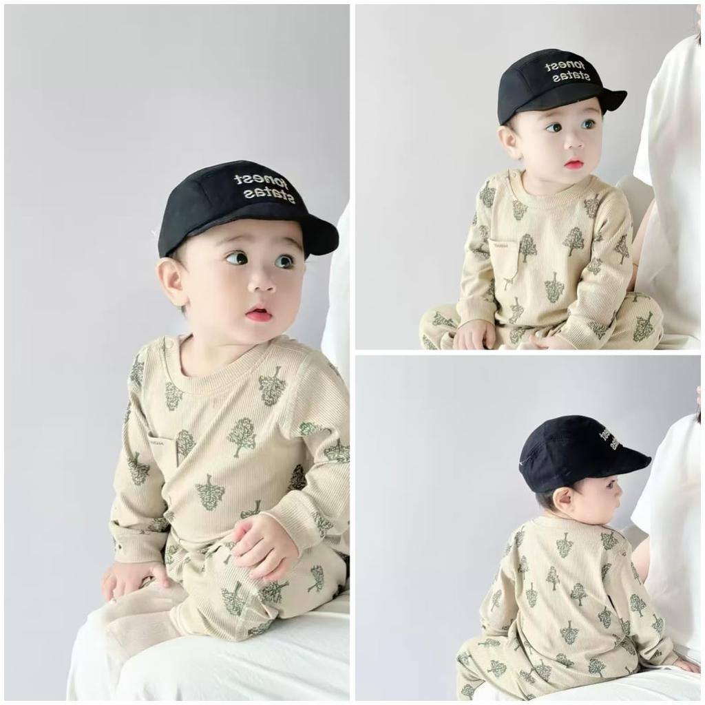 Baby Clothes for Boys Rompers Coveralls Baby Clothes Newborn Clothes Going Out Cute Baby Clothes Long Sleeves Innerwear Baby Shower Gift 80 Front [YIN