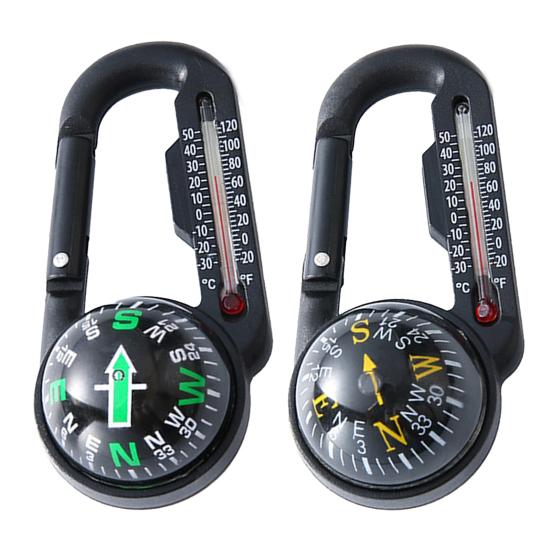 1/2Pcs Pocket Survival Compass Keychain Hiking Backpacking Lightweight Handheld Keychain with Precise Directional Guidance Portable Navigation Tool