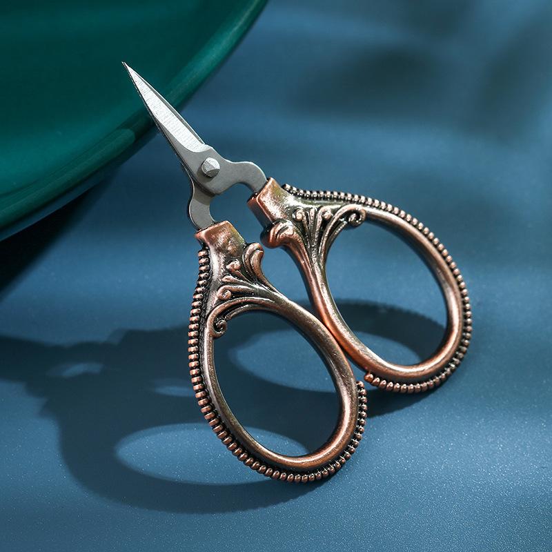 Student Retro Household Mini Scissors Portable Scissors