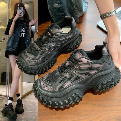 Модные и универсальные черные женские кроссовки 2024 года, осень, новые нескользящие и износостойкие женские повседневные спортивные туфли Zapatos De Mujer