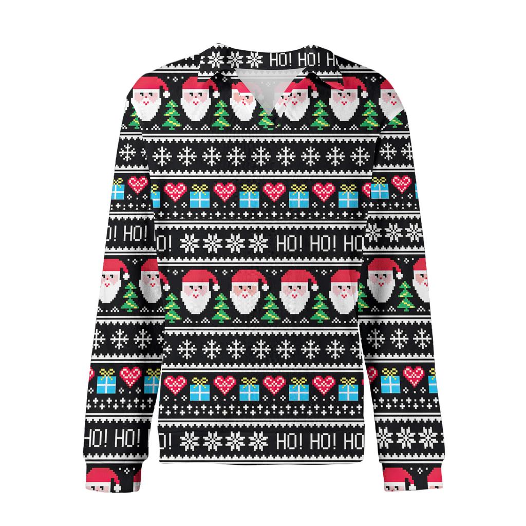 Men's Casual Collared Long-Sleeve Knit Base Layer Top