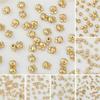 30-50Pcs Gold/Rhodium Plated CCB Loose Space Beads Star Flower Beads for Bracelet Necklace DIY Jewelry Making Beads
