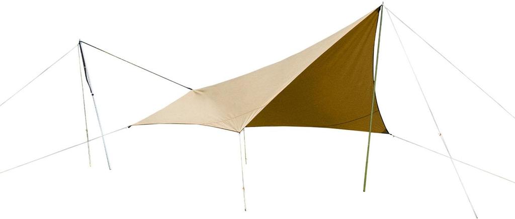 ogawa System Tarp Penta 4x4 Sand Beige X Dark 3308 TC-II, Brown,