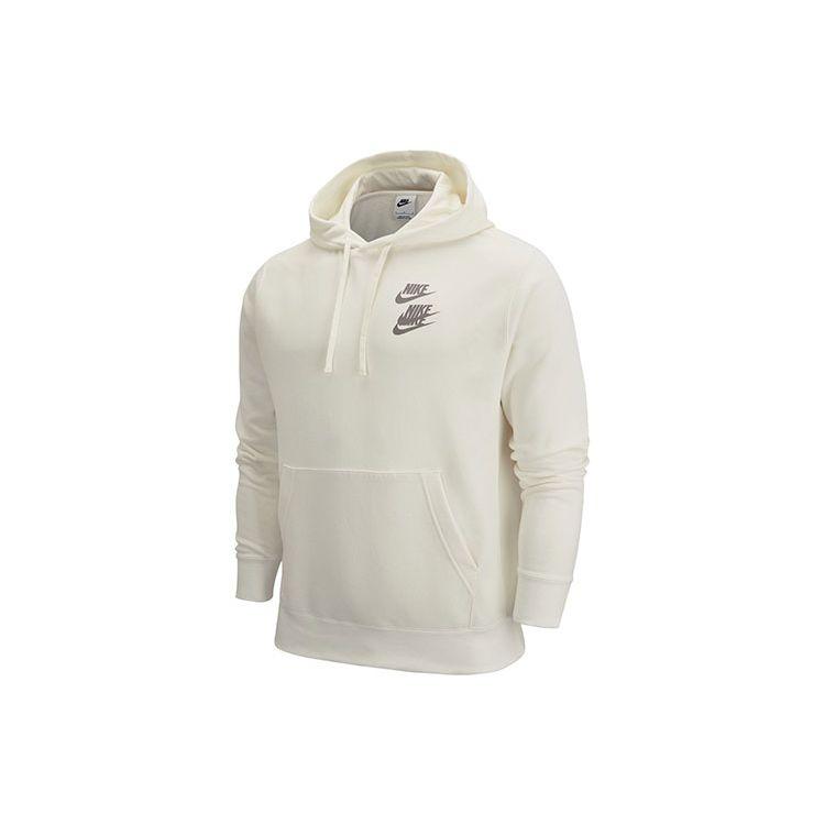 Nike NSW Casual Sport Pullover Hoodie Unisex Tops Sail-White DV7380-133