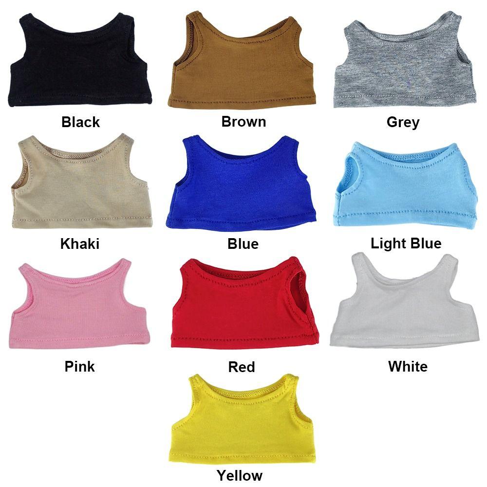 Одежда для кукол своими руками 10 см безрукавка футболка подарочная кукольный жилет хлопковая мягкая кукла