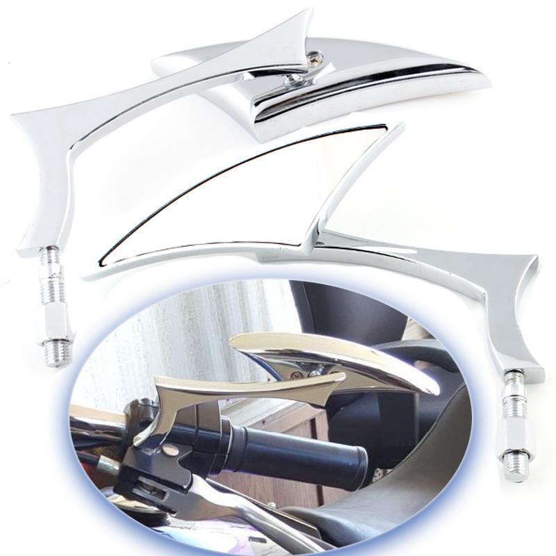 Лезвие хромированные зеркала для мотоцикла, алюминий для Honda VTX1300C Fury VT13CX VT1300CX, зеркало заднего вида 8 мм 10 мм, мопед