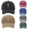 Хлопковая Бейсболка с Принтом Крестов, Регулируемая, Классическая Snapback, Кепка "Папа", Дышащая, Для Гольфа, Рыбалки, На Открытом Воздухе, Защита от Солнца