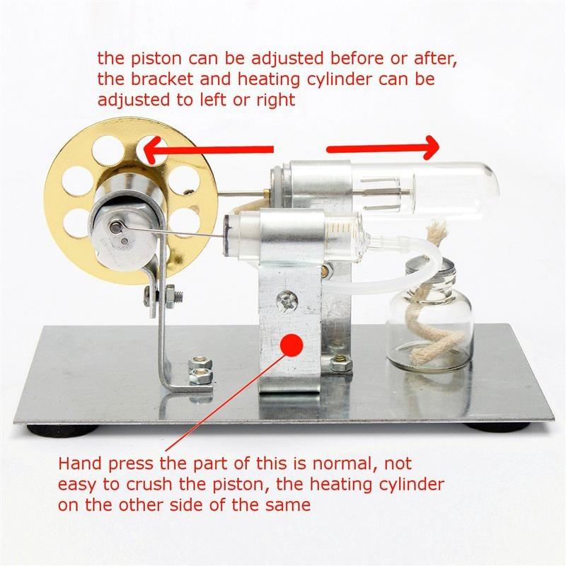 Забавный мини-двигатель Стирлинга «сделай сам», модель двигателя, обучающая паровая игрушка, электрическая обучающая модель, игрушки для детей и взрослых