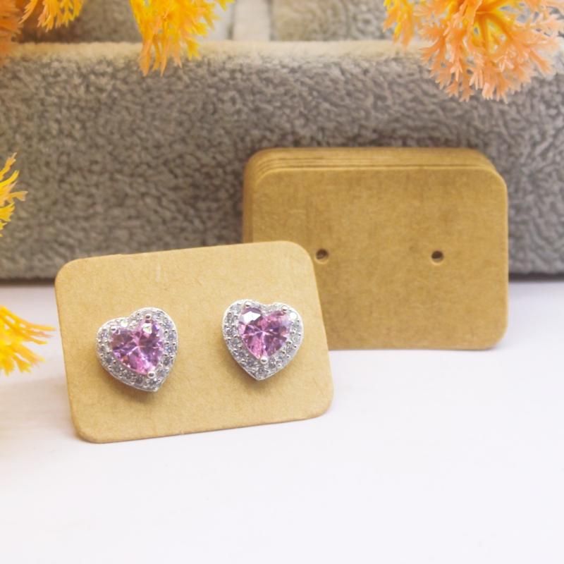 100 шт. новых модных женских сережек 3,5x2,5 см упаковочная карточка