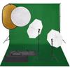 Day and Night - Day and Night Photo Studio Kit with Lights, Background and Reflector Set