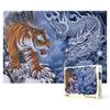 1000 Piece Jigsaw Puzzle - Black Dragon Fierce Tiger, Popular Korean Puzzle