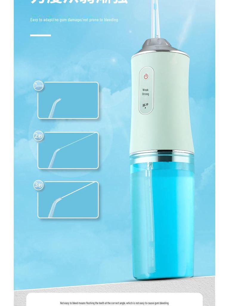 Портативный электрический ирригатор Cross-Border: Инструмент для чистки полости рта и зубов для дома и путешествий