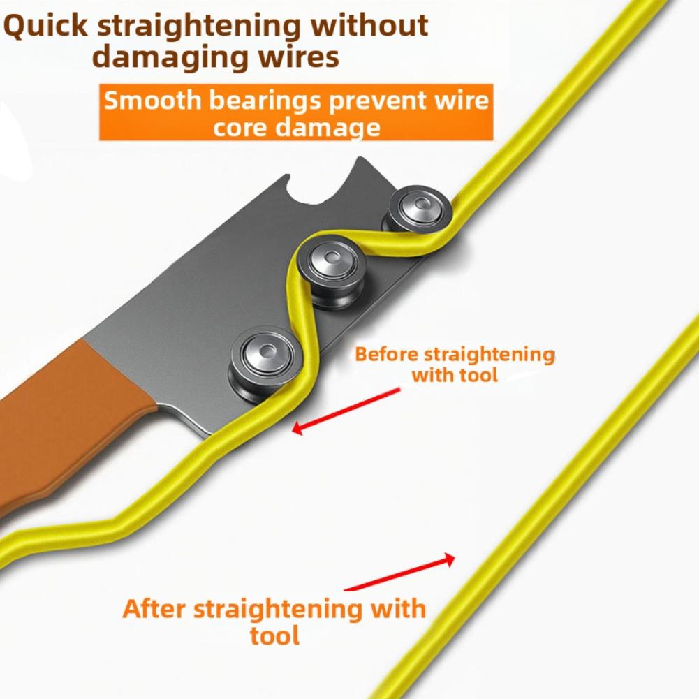 Закаленная стальная проволока выпрямитель для электромонтажных коробок, шкафов, параллельная, легкая, портативный дизайн, инструмент