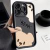 Милый мультяшный медведь Чехол для телефона iPhone 11 12 13 14 15 Pro Max XR X XS 7 8 Plus SE 2 Ударопрочный Силиконовый Мягкий Матовый Чехол