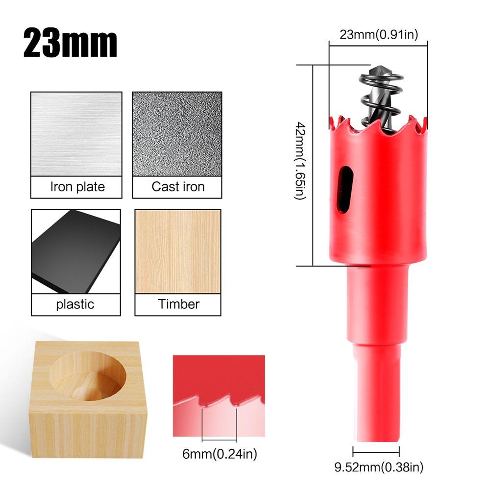 1 шт. 15-200 мм Биметаллическая коронка DIY Деревообрабатывающий инструмент для металла Железа Алюминия Пластика