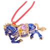 Horse Christmas Ornament Rhinestones Tree Decor Lucky Zodiac Animal Theme Festive Holiday Decoration