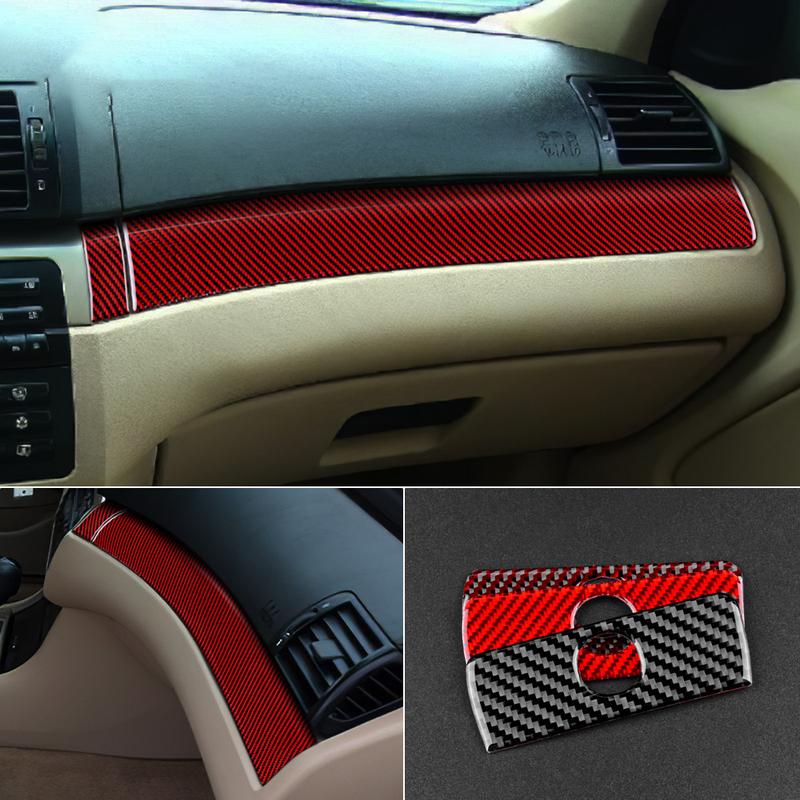 High-Grade Real Glossy Carbon Fiber Dashboard Trim for BMW E46 3 Series 1998-2006, Passenger Side Anti-Scratch Tool-Free tall