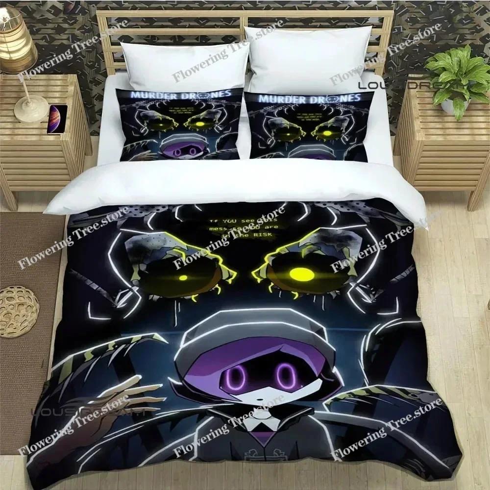 M-Дроны-убийцы Мультяшный принт Комплекты постельного белья Изысканный набор постельных принадлежностей Пододеяльник Набор одеял Постельное белье Люкс Подарок на день рождения