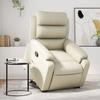 VidaXL Recliner, Relaxation Chair with Backrest, Seat with Armrests, Living Room TV Armchair, Modern, Cream 3205043