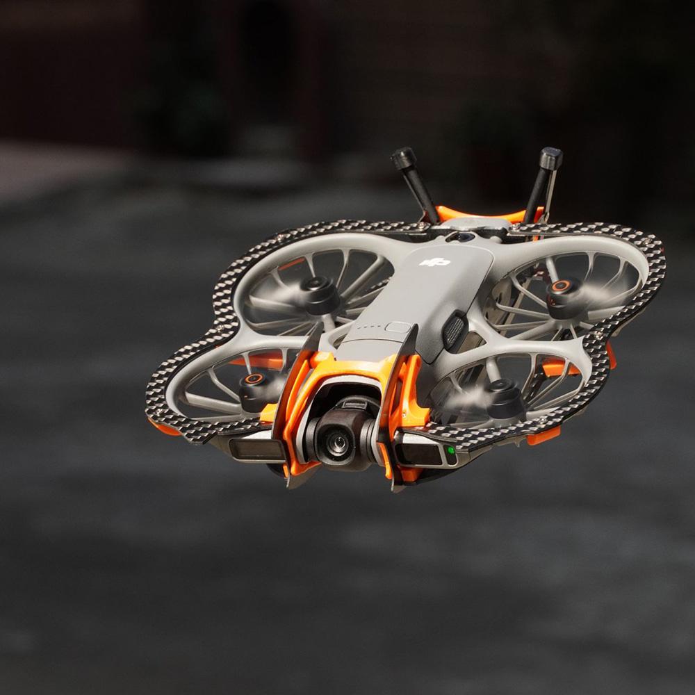 360° Углеродное волокно Полная защита Усиленная броня для дрона DJI Neo 2 Защитное кольцо-бампер Защитный стержень Аксессуары для дрона