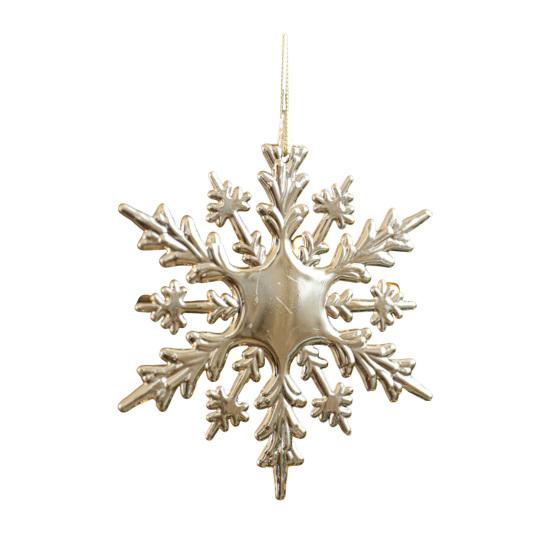 Рождественские украшения Пластиковые блестящие золотые Снежинка/Олень/Ангел Подвесные украшения для рождественской елки