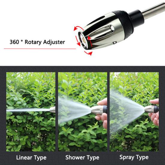 High Pressure Washer Car Wash Spray Wand with Brass Connector 2-in-1 Jet & Spray Nozzle Outdoor Surface Cleaner Tool for Garden Watering Patio Fence