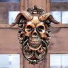 Hell Demon Horned Skull Hanging Door Knocker Heavy Duty Gothic Home Decoration