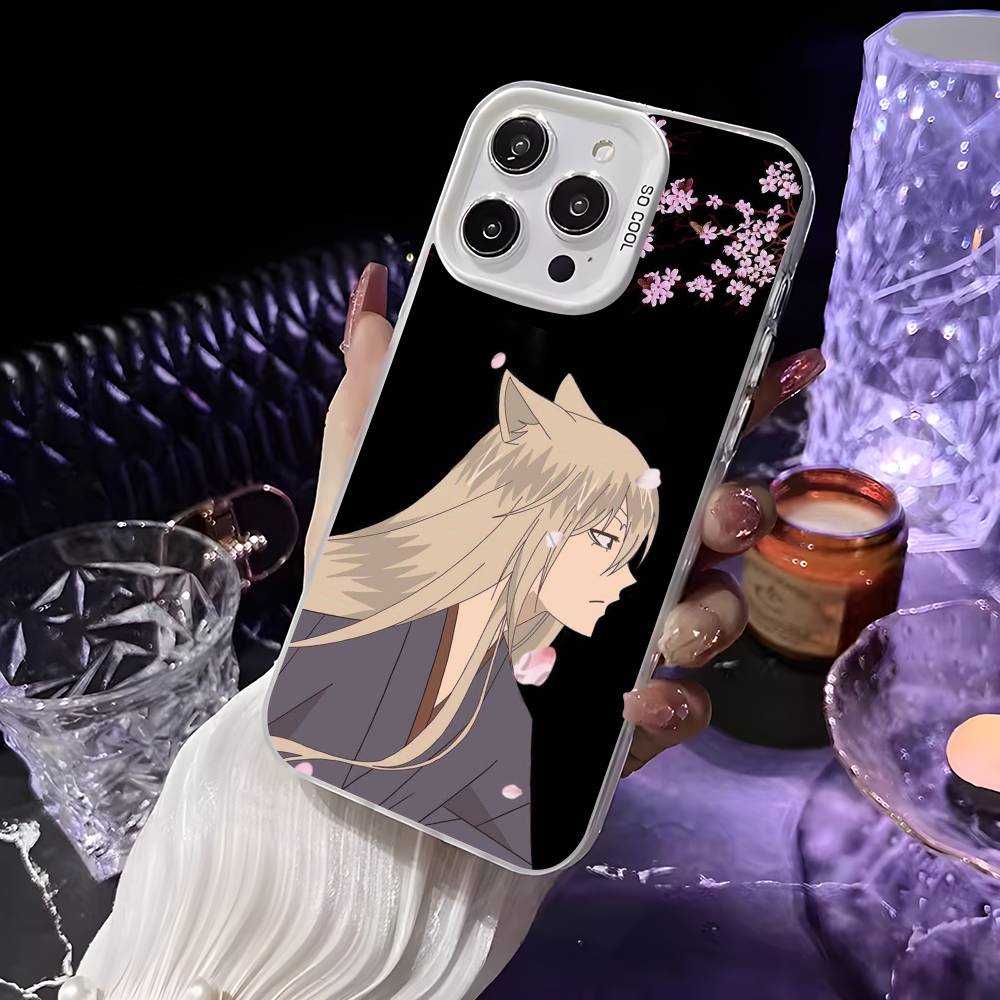 Чехол для телефона с аниме K-Kamisama Kiss для iPhone 16 15 14 13 12 11 Pro Max Белый Ультратонкий Лазерный Металлик Аврора Funda