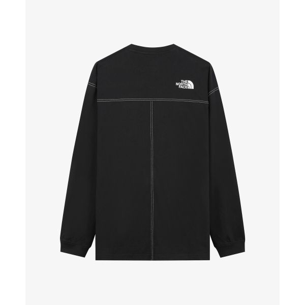 The North Face Essential Patch Logo Loose Fit Crew Neck Long Sleeve T-Shirt Men Tops NT7TS50J
