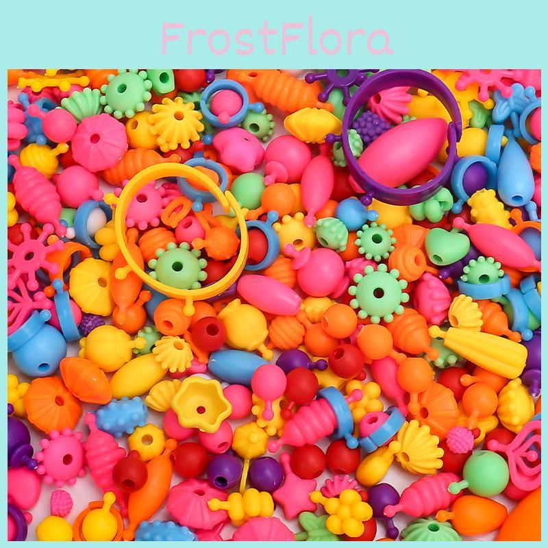 Childrens Plastic Bead Craft Kit With Diy Jewelry Making For Creative Kids And Parent Bonding