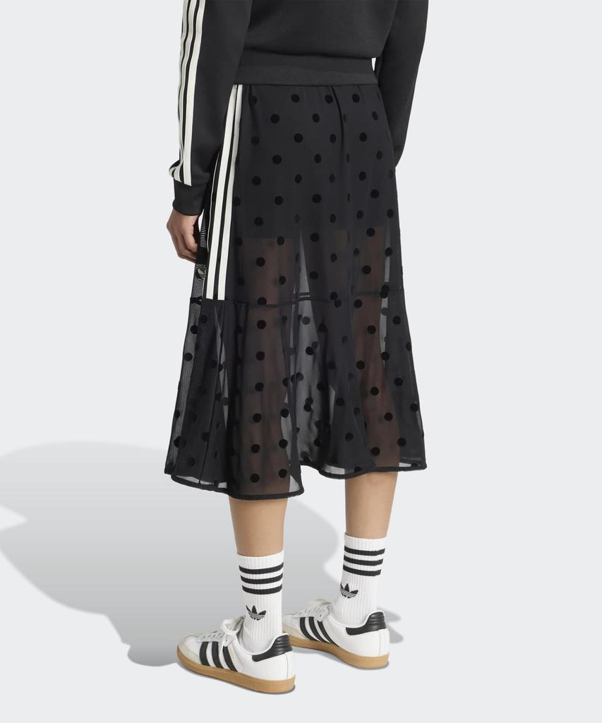 Юбка Adidas с прозрачными горошками - Черная / Kv1177