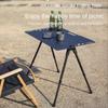 Портативный походный стол из алюминиевого сплава, легкий складной тактический стол для хранения, черненый ветровой стол для пикника