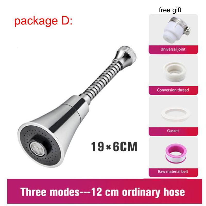 Universal Kitchen Water Nozzle Adapter Faucet Adjustable Pressure 360 Water Hose Rotating Water Tap Head Water Saving Shower B4