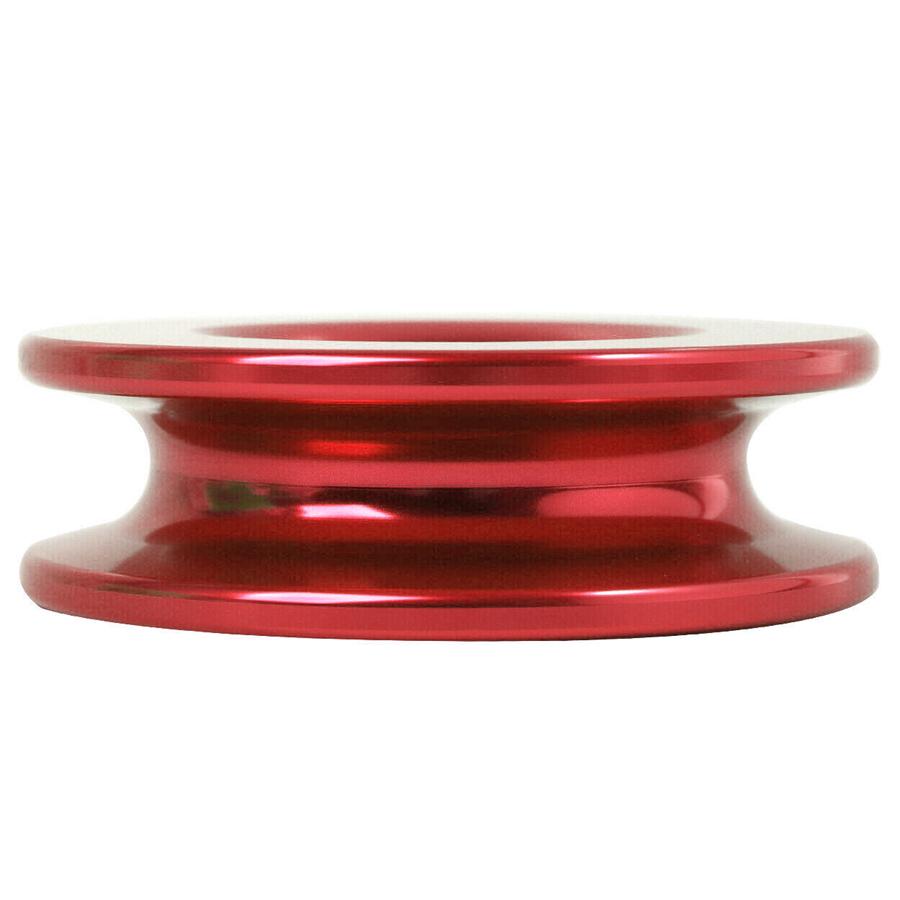 Red Recovery Tow Snatch Ring Pulley Strap Soft Shackle Winch Rope Block Off Road