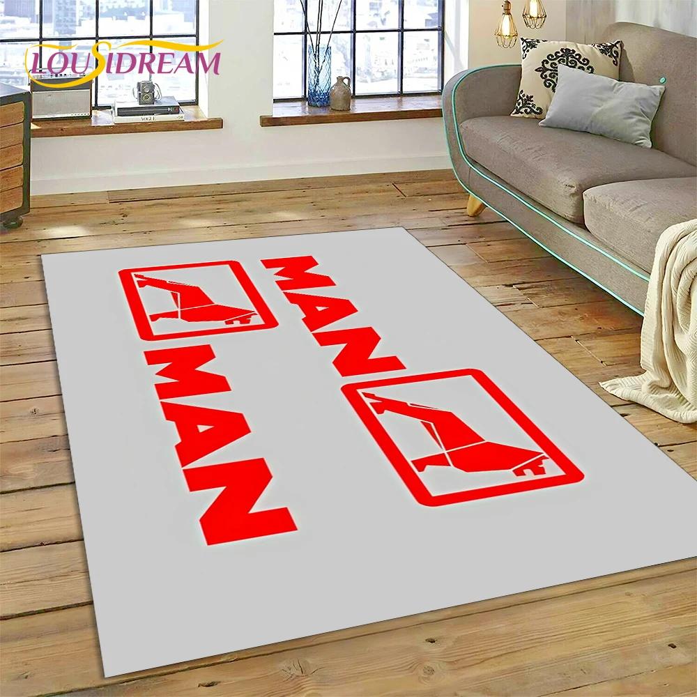 Ковер с 3D-печатью Логотип Грузовика для Спальни, Гостиной, Дома, Декора Дивана, Детских Игр, Большой Декор, Напольный Коврик, Подарок
