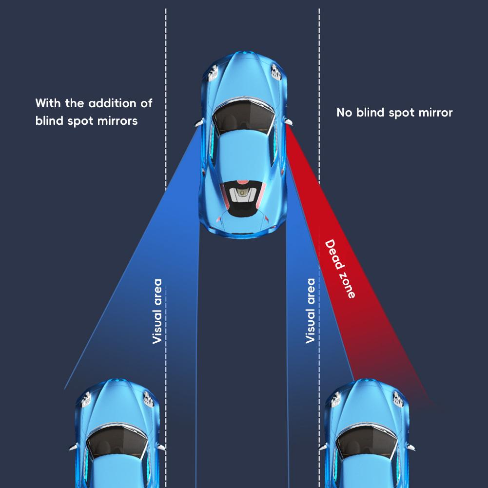 2 шт. Автомобильное зеркало заднего вида для слепых зон, регулируемое на 360 градусов, безрамное зеркало HD, широкоугольные вспомогательные зеркала заднего вида