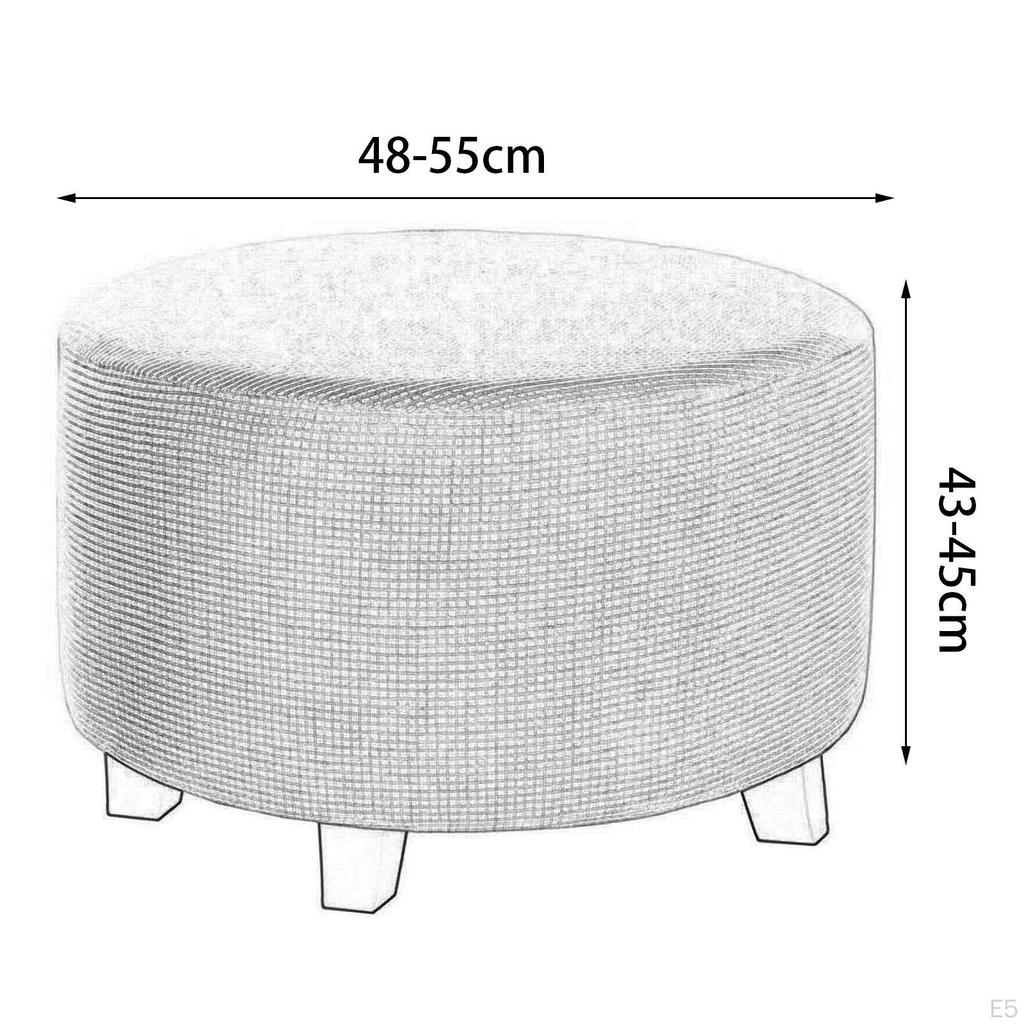 Накидка на пуфик для ног для уютного домашнего декора