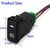New 5 Pin Fog Light Switch For Toyota Highlander Tacoma Land Cruiser 100 Hilux Prius 4Runner Tundra Control ON-OFF Orange LED