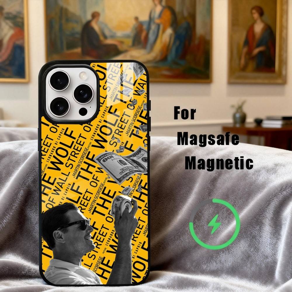 T-The W-Wolf of W-Wall S-Street Phone Case For iPhone 17,16,15,14,13,12,Plus,Pro,Max for Magsafe Magnetic Wireless Charging
