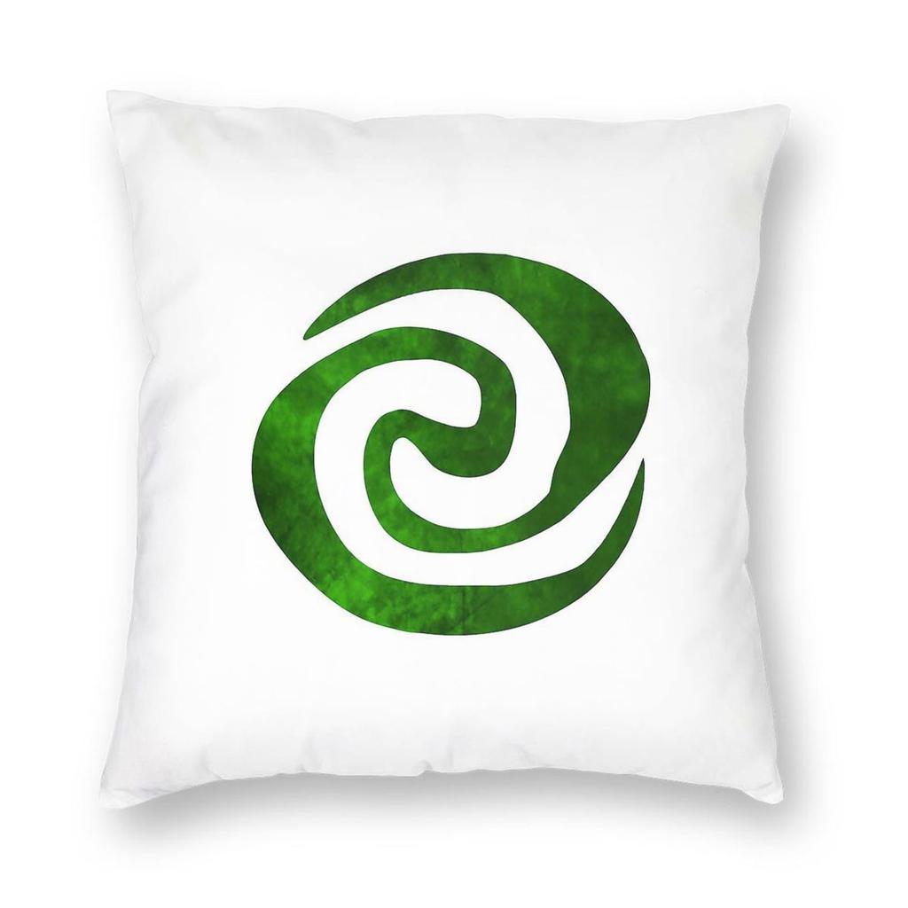 Green Te Fiti Square Pillowcase Polyester Linen Velvet Printed Zip Decorative Pillow Case Bed Cushion Case x