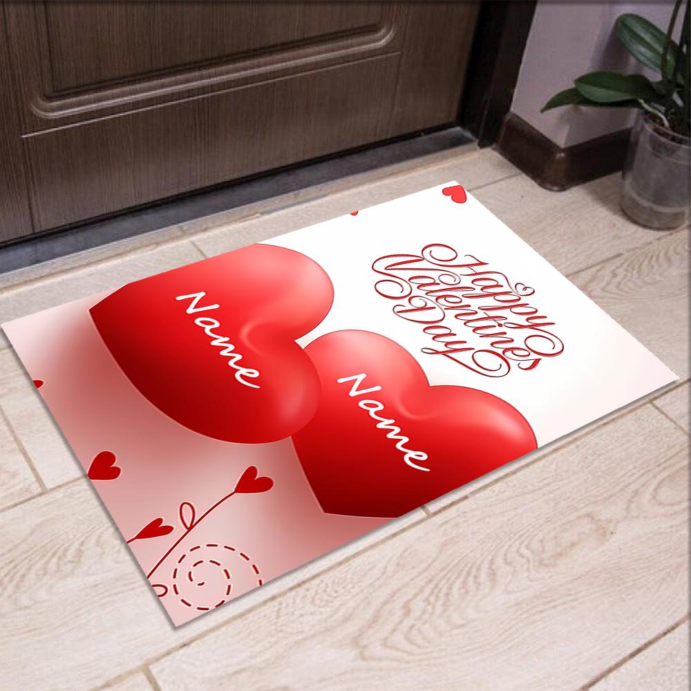 Custom Name Love Printed Carpet,Rug for Office Chair Living Room Bedroom Kitchen Room Decor Gifts.