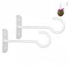 DUOLEIMI Ceiling Hooks, Set of 2, Hanging Hardware, Screw Hooks, Long, for Hanging Curtains, Hanging Planters, Lanterns, Brackets, Plants, Wind Chimes