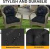 Outdoor Garden Chair & Sofa Cushions, Rattan Chair Cushions & Tatami Mats (Set of 2, 48x48cm)